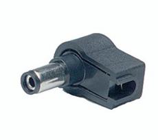 Maitinimo kištukas DC 2.5/5.5 mm kabelinis lituojamas 9.5mm kampinis