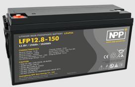 Akumuliatorius LiFePO4 12.8V 150Ah su T16 (M8) kontaktais NPP