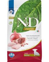 FARMINA N&D Prime dog chicken and pomegranate Puppy mini 2,5 kgvištienos ir granatų šuniukams