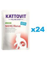 KATTOVIT Feline Diet Niere/Renal kalakutiena 24 x 85 g