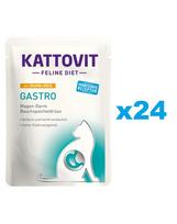 KATTOVIT Feline Diet Gastro vištiena su ryžiais 24 x 85 g