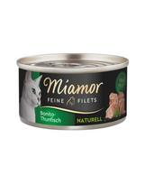 MIAMOR Feine Filets Naturell Bonito Tuna 80g dryžuotųjų tunų filė Naturell Bonito Tuna savame padaže