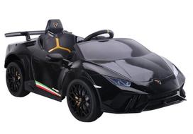 Vienvietis elektromobilis vaikams Lamborghini Huracan, juodas