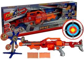 Žaislinis šautuvas Lean Toys su besisukančiu taikiniu