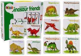 Edukacinė dėlionė "Dinozaurai", anglų k., 10 derinių