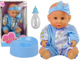 Lėlė Blue Baby Doll su puoduku, 24 cm