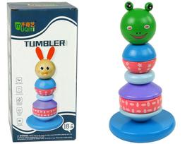 Mokomoji piramidė mergaitėms Lean Toys Triušis