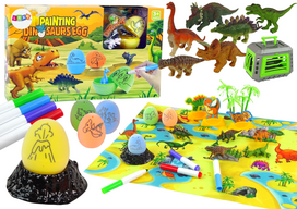 Dinozaurų kūrybinis rinkinys Lean Toys