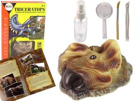 Edukacinis rinkinys Lean Toys Dinozauras Triceratopsas, 14x11 cm