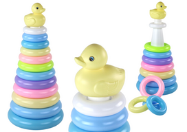 Žaislinė piramidė su žiedais Lean Toys 39x17,5 cm