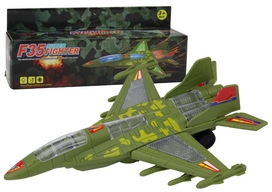 Žaislinis F35 karo lėktuvas su šviesomis ir garsais