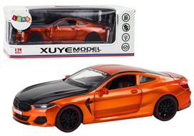 Sportinis automobilis su atidaromais elementais 1:24, oranžinis