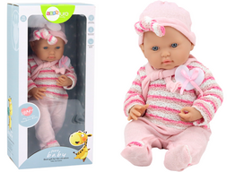 Kūdikis lėlė Lean Toys su judančiomis galūnėmis, 39 cm