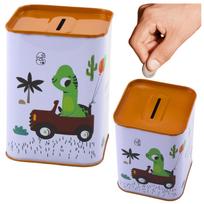 Metalinis taupyklės dinozauras automobilyje 11x8 cm