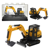 Kolekcinis HUINA vikšrinio ekskavatoriaus modelis – geltonas 1:80