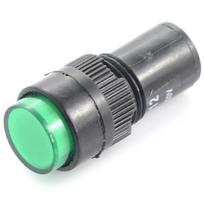 LED indikatorius 12V DC - 12mm - žalias