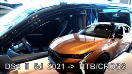 DS 4 II CROSS 5dūrų 2021 → (+OT) Langų vėjo deflektoriai keturioms durims