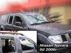 NISSAN NAVARA 4 durų 2005  → 2014 (+OT) Langų vėjo deflektoriai keturioms durims