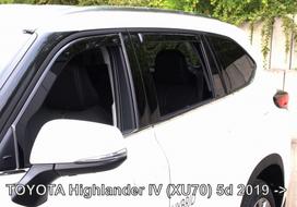 TOYOTA HIGHLANDER IV (XU70) 5 dūrų 2019 →  (+OT) Langų vėjo deflektoriai keturioms durims