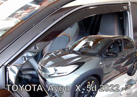 TOYOTA AYGO X 5durų 2022 → Langų vėjo deflektoriai priekinėms durims