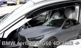 BMW 5/i5 G60 4d 2023 →  LSE Langų vėjo deflektoriai priekinėms durims