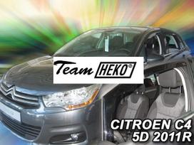 CITROEN C4 II 5 dūrų 2010 → 2017 Langų vėjo deflektoriai priekinėms durims