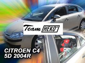 CITROEN C4 5 durų 2004 → 2010 langų vėjo deflektoriai keturioms durims