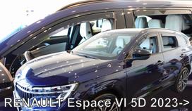 RENAULT ESPACE V 5 durų  2023 → (+OT) Langų vėjo deflektoriai keturioms durims