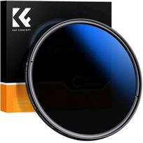 Fotoaparato Objektyvo Filtras - K and F Concept Classic Slim Fader NDX ND2–ND400 55 mm Pilkas