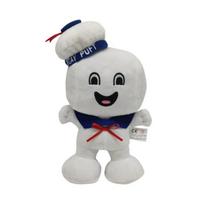 20-23CM Marshmallow žmogus ir Slimer minkšti žaislai Vintažiniai Ghostbusters 3 Stay Puft pliušiniai taupyklės Jūreivis minkštas žaislas lėlė Kalėdinė dovana balta