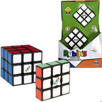 Stalo žaidimas - RUBIK'S - 3x3 kubas ir paprastas kraštas - Skirta vaikams nuo 8 metų - Mėlyna, žalia, geltona, raudona - 2 dalys