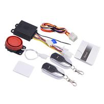 Motociklo apsaugos rinkinys Apsaugos nuo vagystės signalizacijos sistema Nuotolinio valdymo pultas Variklio užvedimas Master Racing Motociklo signalizacijos sistema 9-15V Motorolerio signalizacija Package:26.7*19.4*4.2cm juoda/raudona