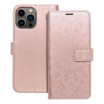 MEZZO Book Case for iPhone 13 Pro Max, mandala, rose gold