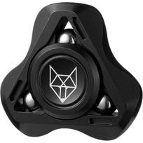 Fox Tri 1.8'' Fidget Spinner su plieniniais karoliukais, šviečiantis metalinis suktukas žaislas, aukščiausios kokybės guolis 2~4 min., autizmas, sensorinis, ADHD, nerimas, dėmesio sutelkimas, meditacija 5*5*1.3cm juoda