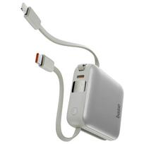 Energea Bazic Fusion Mini 10000mAh PowerBank with wired USB-C/Lightning, grey