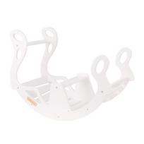 KiddyMoon Vaikiškos medinės supynės Montessori WR-001, Balta