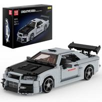 Mould King 10113 Techninis automobilio konstruktorius MOC Skyline Sport Racing Car Modelis Surinkimo Automobilio Kaladėlės Žaislai Vaikams Kalėdinė Dovana 10113