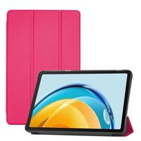 „iLike Galaxy Tab A9 / A11 8.7 X110“ trijų dalių ekologiškos odos dėklas su stovu, koralų rožinės spalvos