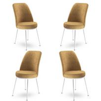 Kėdės rinkinys (4 vienetai) Dexa - Cappuccino, White