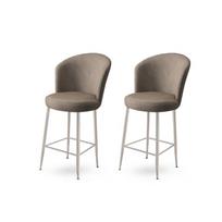 Baro kėdė (2 vienetai) Alte - Cappuccino, Chrome