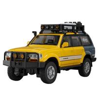 1/24 Toyota Land Cruiser LC80 Alloy Cars Toys Diecast Models with Light Music Off-road Wheel Pull Back Vehicle Kids Children's Day Gift 1/24-Size:21.5*9*10.7cm
