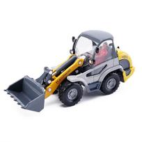 1/50 Šviesus buldozerio sunkvežimio žaislinio automobilio modelis Diecast inžinerinė transporto priemonė Miniatiūrinė keturių ratų kolekcija Dovana vaikams berniukams vaikui geltona