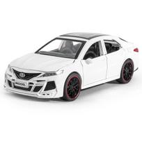 1/24 „Toyota Camry“ lydinio automobilio modelis, liejinys ir žaislinės transporto priemonės, metalinės žaislinės transporto priemonės, modeliavimo garso ir šviesos kolekcija, dovana vaikams juoda
