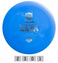 Diskgolfo diskas Putter SOFT EXO LINK Evolution Blue