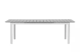 Lauko stalas Levels, 229x310cm balta/pilka