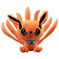 Kurama Pliušinė Animacinio Filmo Lėlė Žaislas Mielas Minkštas Kimštas Kyuubi Lapės Pliušinė Lėlė Vaikams Gimtadienio Dovana 20cm 21cm oranžinė