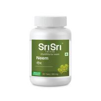 Sri Sri Neem Tablet - Complete Skin Care, 60 Tabs | 300 mg Pack = 60 Tablets