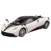 1/18 Pagani Huayra Dinastia Alloy Racing Car Model Diecasts Metal Toy Sports Car Model Simulation Sound and Light Childrens Gift balta