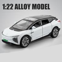 1/22 HiPhi X SUV Lydinio Naujos Energijos Automobilio Modelis Simuliacija Diecasts Metalas Elektriniai Automobiliai Automobilio Modelis Garsas ir Šviesa Vaikų Žaislai Dovana balta