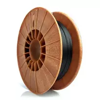 3D plastikas PET-G CarbonLook juodas 1.75mm 0.5kg Rosa3D